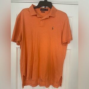 Polo by Ralph Lauren Men's Orange Polo Shirt